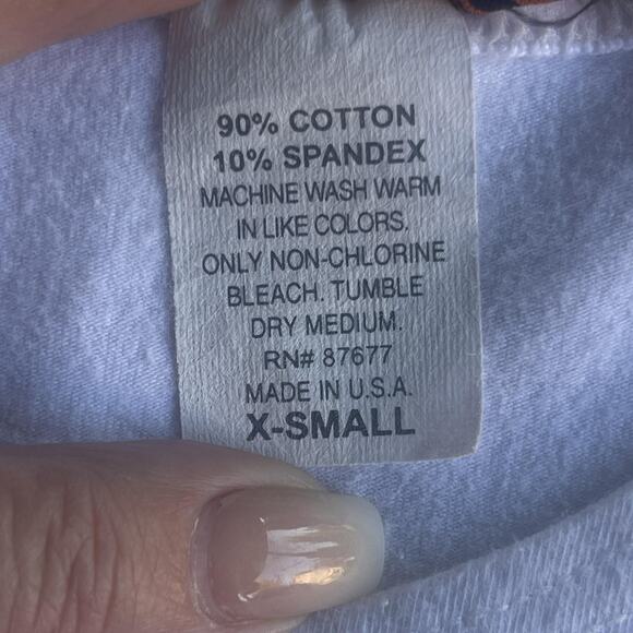 Hooters Shirt Shorts Set Womens XS White Black Glass City Toledo OH Tank Slogan - Picture 4 of 10